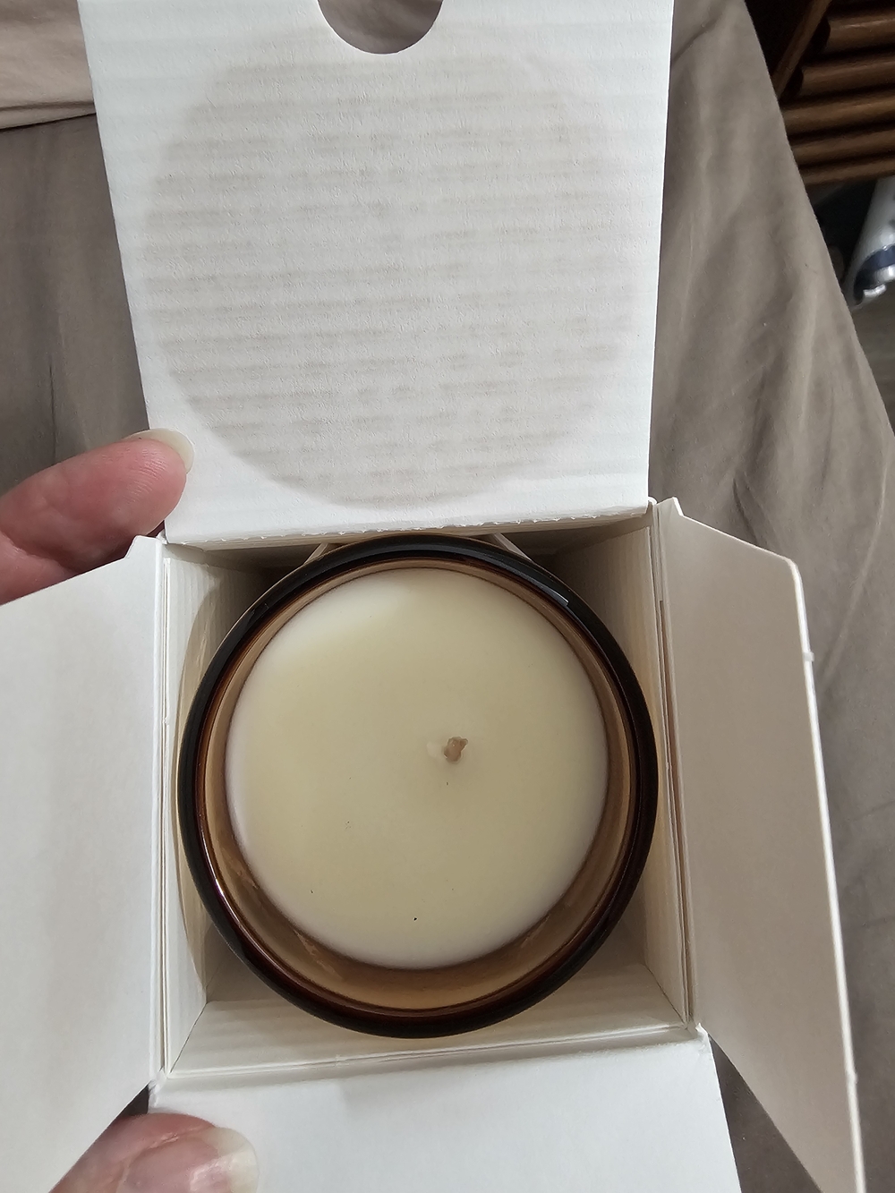 D.S. & Durga Tuberose Myrrhder Candle, Never Burned - Picture 2 of 3